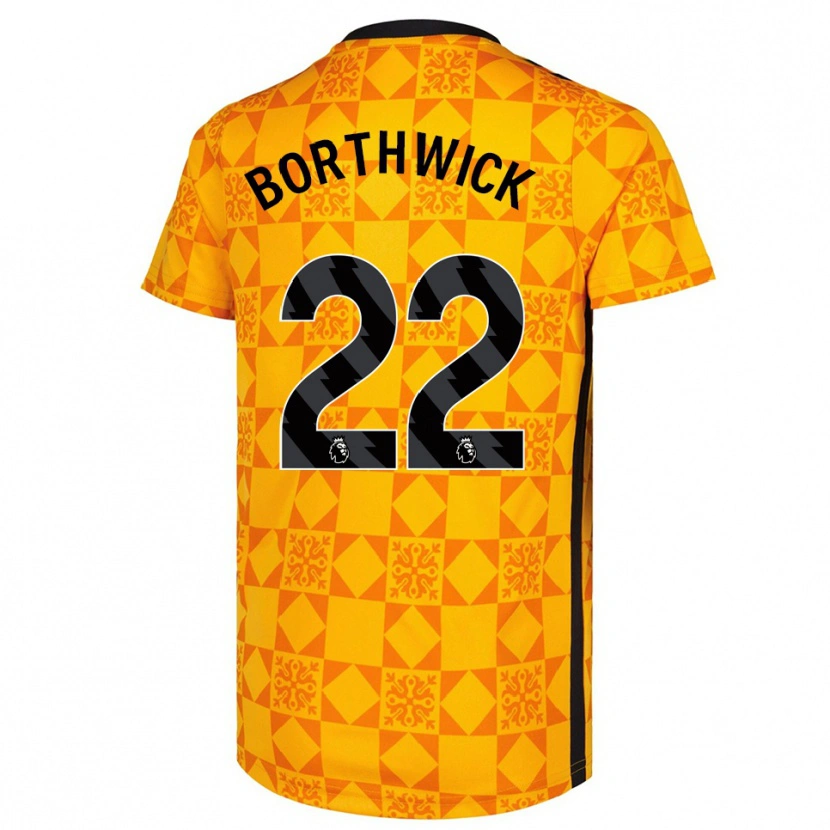 Danxen Kinder Megan Borthwick #22 Trikot Gelb Schwarz Torwarttrikot 2025/26 Österreich
