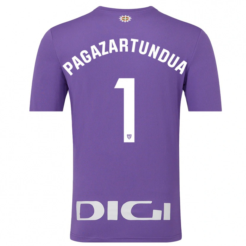 Danxen Kinder Iker Pagazartundua #1 Trikot Violett Weiß Torwarttrikot 2025/26 Österreich