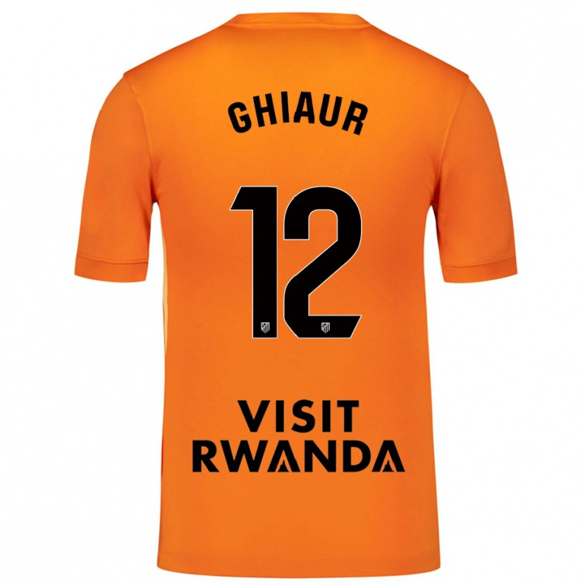 Danxen Kinder Octavian Ghiaur #12 Trikot Orange Schwarz Torwarttrikot 2025/26 Österreich