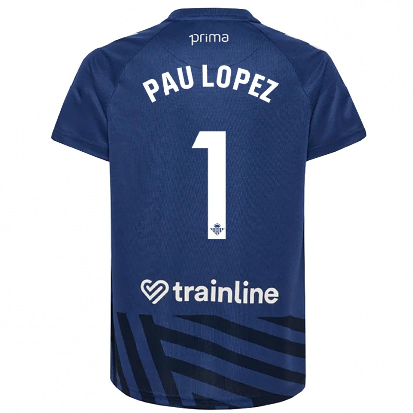 Danxen Kinder Pau López #1 Trikot Königsblau Weiß Torwarttrikot 2025/26 Österreich