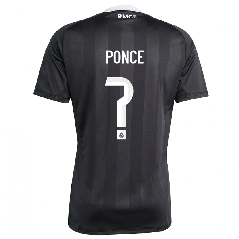Danxen Kinder Guille Ponce #0 Trikot Schwarz Weiß Torwarttrikot 2025/26 Österreich