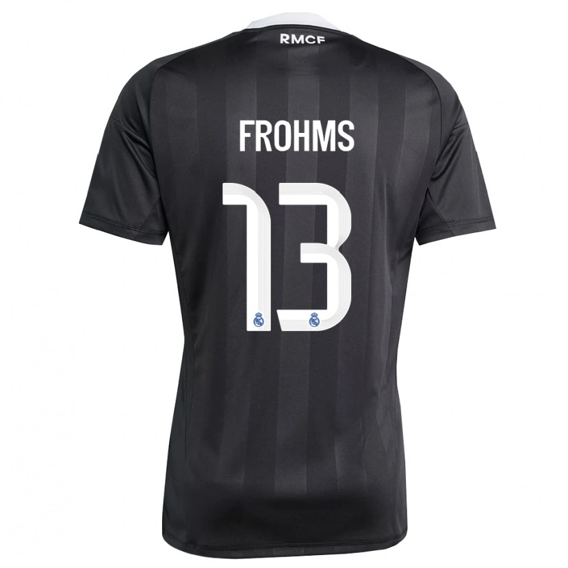 Danxen Kinder Merle Frohms #13 Trikot Schwarz Weiß Torwarttrikot 2025/26 Österreich