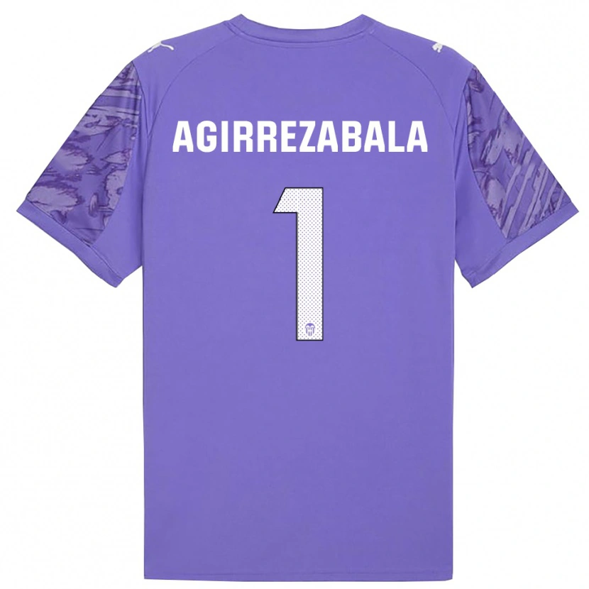Danxen Kinder Julen Agirrezabala #1 Trikot Flieder Weiß Torwarttrikot 2025/26 Österreich