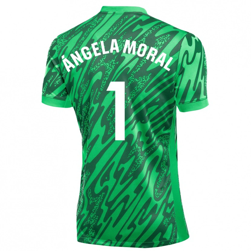 Danxen Kinder Ángela Moral Ferrer #1 Trikot Dunkelgrün Weiß Torwarttrikot 2025/26 Österreich