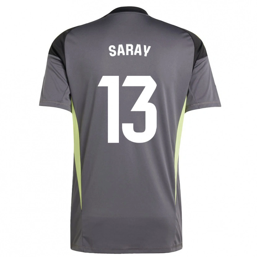 Danxen Kinder Saray Vázquez Alonso #13 Trikot Dunkelgrau Schwarz Torwarttrikot 2025/26 Österreich