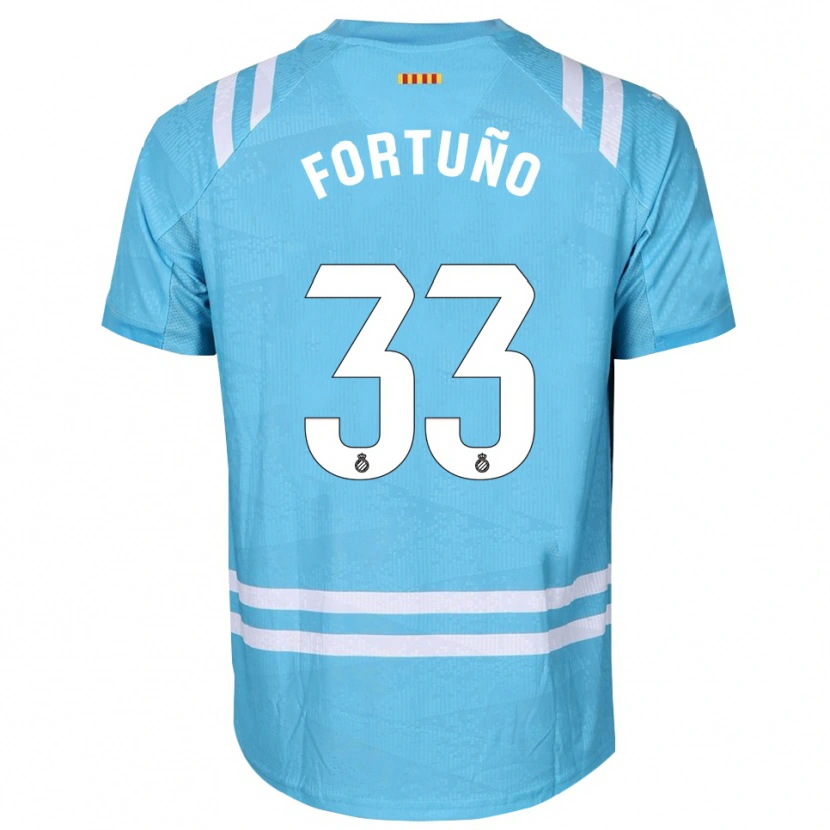 Danxen Kinder Ángel Fortuño #33 Trikot Hellblau Weiß Torwarttrikot 2025/26 Österreich