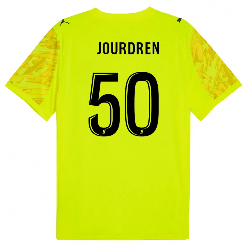 Danxen Kinder Ilan Jourdren #50 Trikot Leuchtgrün Schwarz Torwarttrikot 2025/26 Österreich