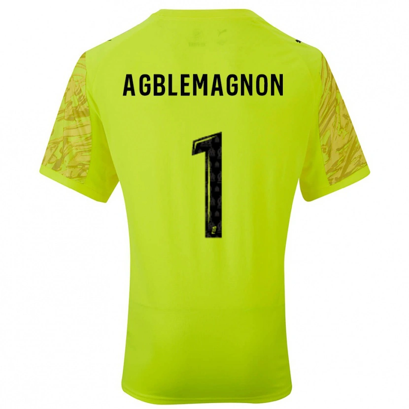 Danxen Kinder Jordan Agblemagnon #1 Trikot Leuchtgrün Schwarz Torwarttrikot 2025/26 Österreich