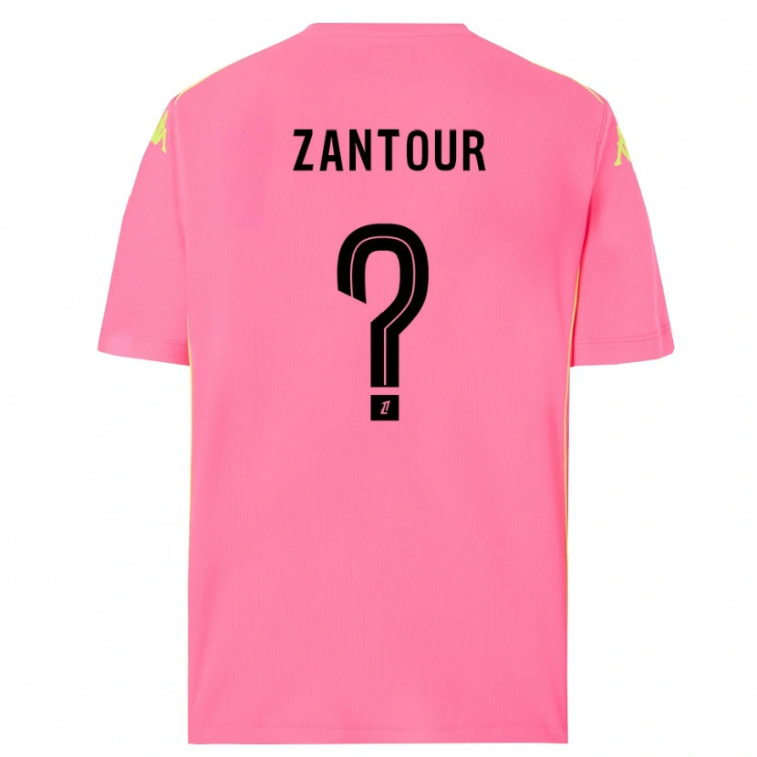Danxen Kinder Ishaq Zantour #0 Trikot Knallpink Schwarz Torwarttrikot 2025/26 Österreich