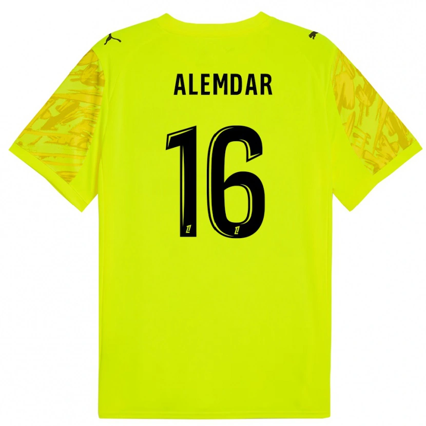 Danxen Kinder Doğan Alemdar #16 Trikot Leuchtgrün Gelb Torwarttrikot 2025/26 Österreich