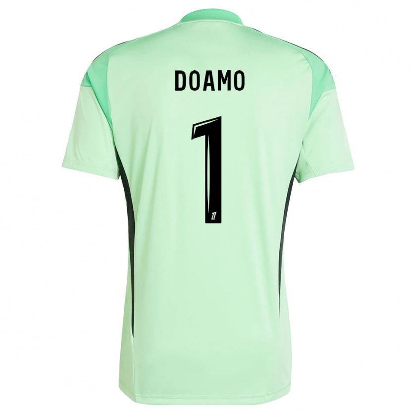 Danxen Kinder Isaac Doamo #1 Trikot Hellgrün Schwarz Torwarttrikot 2025/26 Österreich