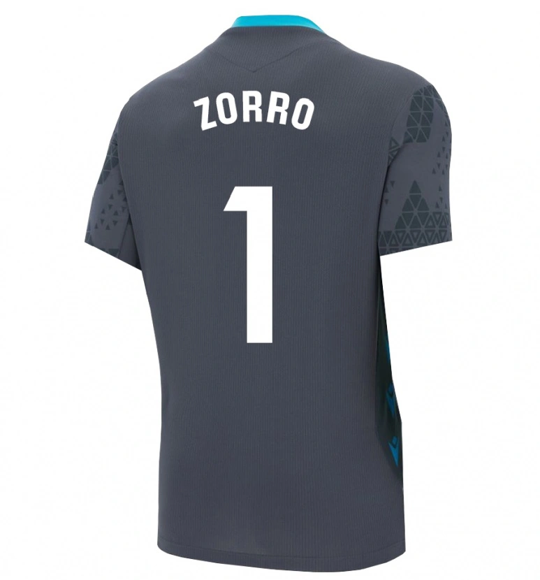 Danxen Kinder Zorro #1 Trikot Dunkelgrau Schwarz Torwarttrikot 2025/26 Österreich