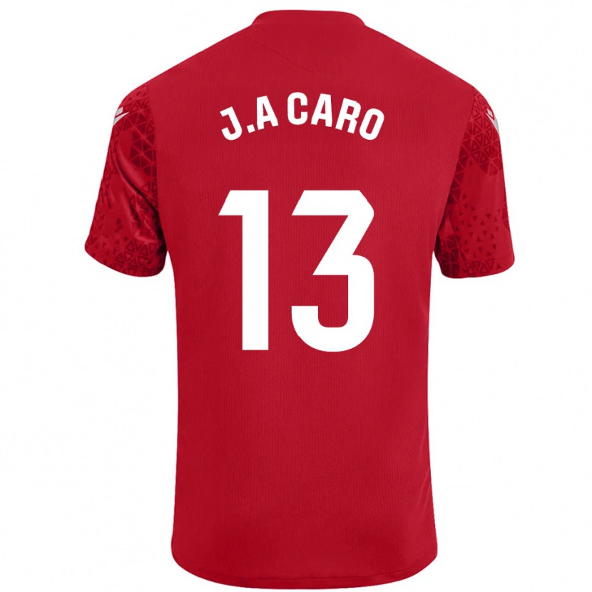 Danxen Kinder José Antonio Caro #13 Trikot Rot Weiß Torwarttrikot 2025/26 Österreich