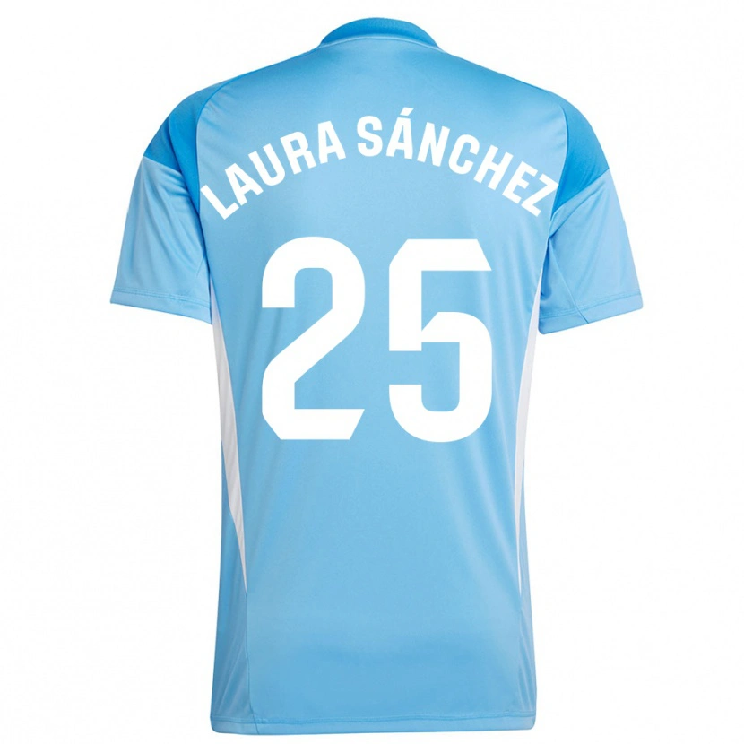 Danxen Kinder Laura Sánchez Comuñas #25 Trikot Himmelblau Weiß Torwarttrikot 2025/26 Österreich