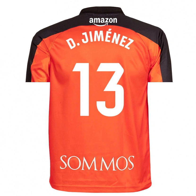 Danxen Kinder Dani Jiménez #13 Trikot Orange Schwarz Torwarttrikot 2025/26 Österreich
