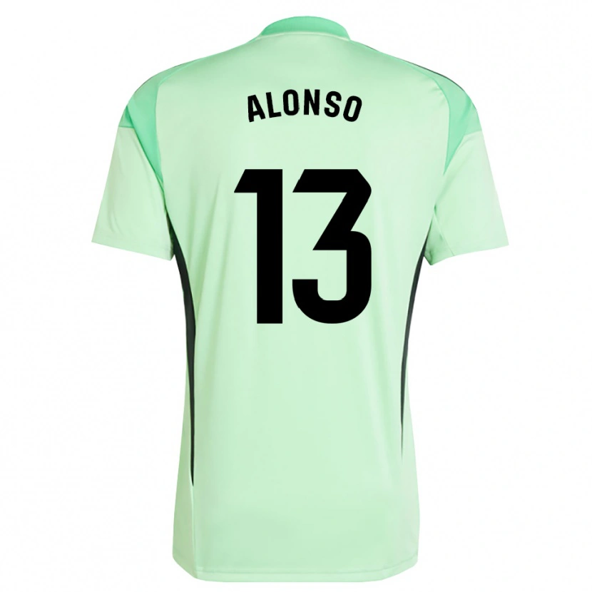 Danxen Kinder Maikel Alonso #13 Trikot Hellgrün Schwarz Torwarttrikot 2025/26 Österreich