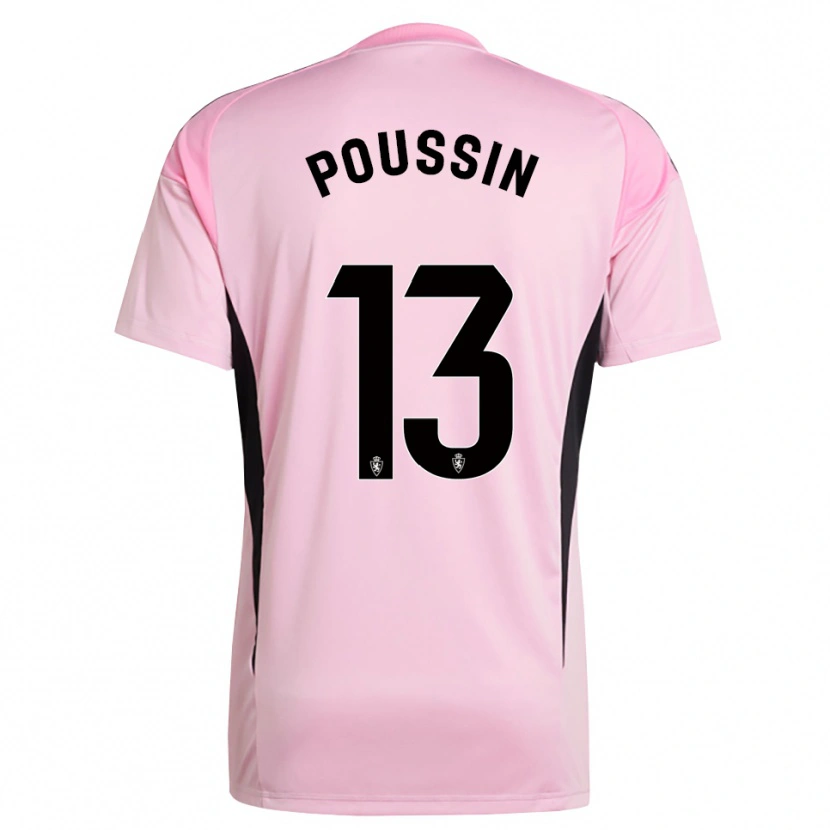 Danxen Kinder Gaëtan Poussin #13 Trikot Hellpink Schwarz Torwarttrikot 2025/26 Österreich