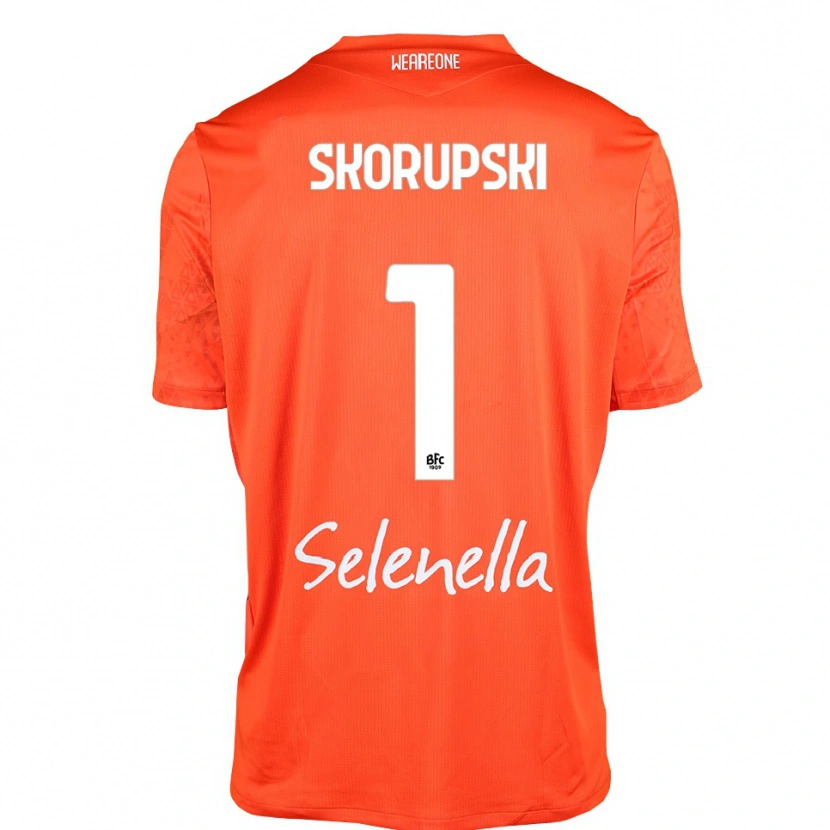 Danxen Kinder Lukasz Skorupski #1 Trikot Orange Schwarz Weiß Torwarttrikot 2025/26 Österreich