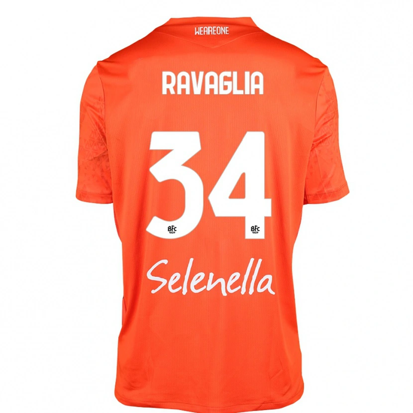 Danxen Kinder Federico Ravaglia #34 Trikot Orange Schwarz Weiß Torwarttrikot 2025/26 Österreich