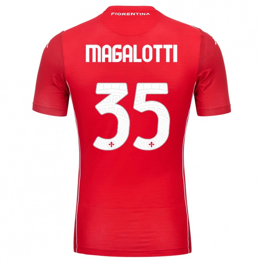 Danxen Kinder Mattia Magalotti #35 Trikot Rot Weiß Torwarttrikot 2025/26 Österreich