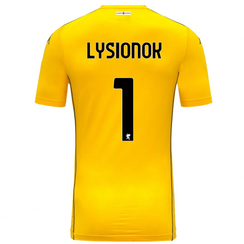 Danxen Kinder Ernestas Lysionok #1 Trikot Dunkelgelb Schwarz Torwarttrikot 2025/26 Österreich