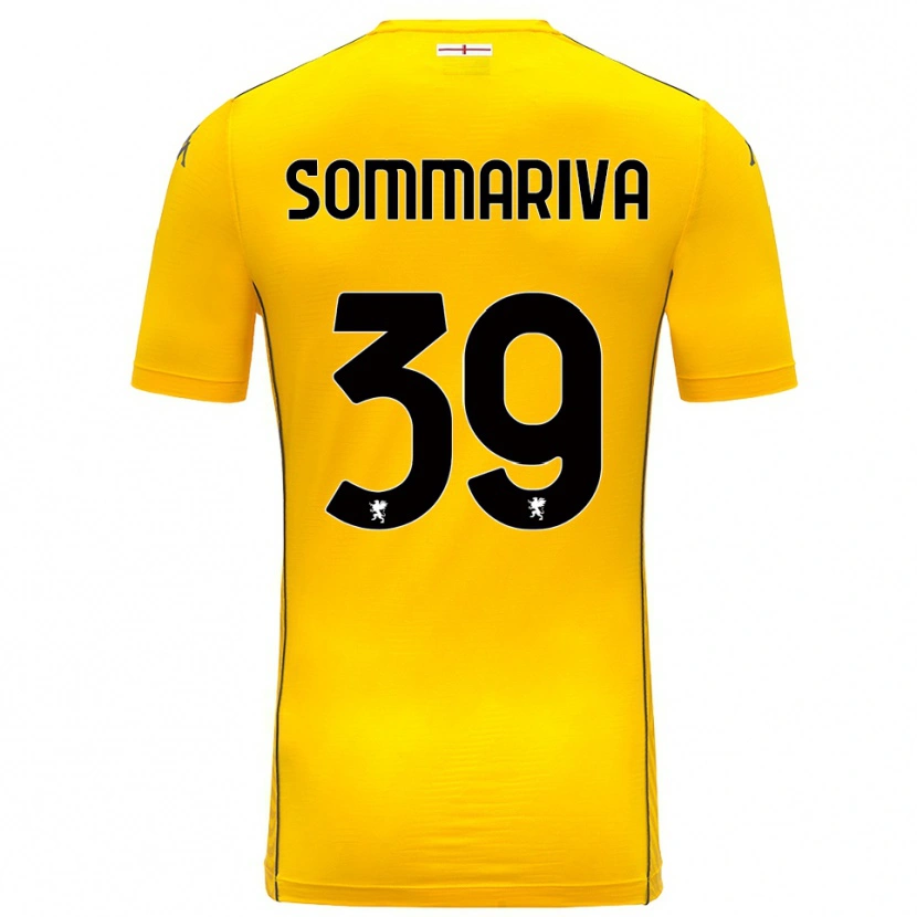 Danxen Kinder Daniele Sommariva #39 Trikot Dunkelgelb Schwarz Torwarttrikot 2025/26 Österreich