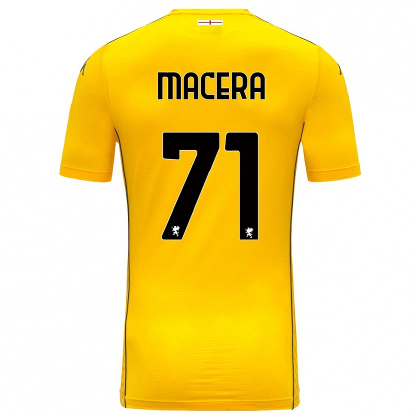 Danxen Kinder Matilde Macera #71 Trikot Dunkelgelb Schwarz Torwarttrikot 2025/26 Österreich