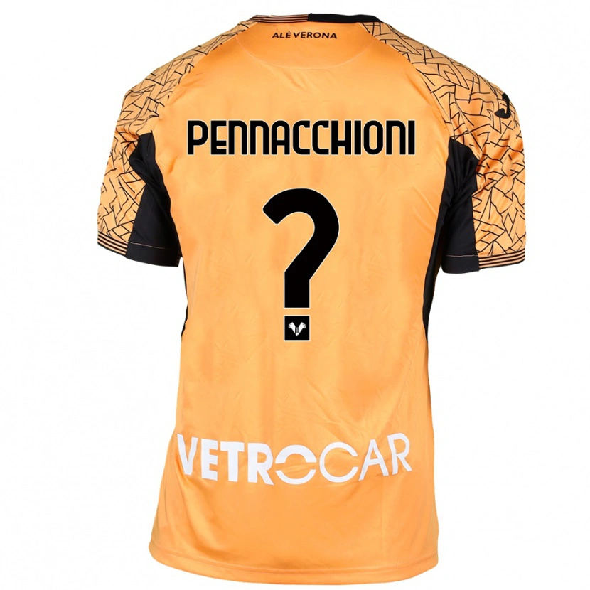 Danxen Kinder Jacopo Pennacchioni #0 Trikot Orange Schwarz Weiß Torwarttrikot 2025/26 Österreich
