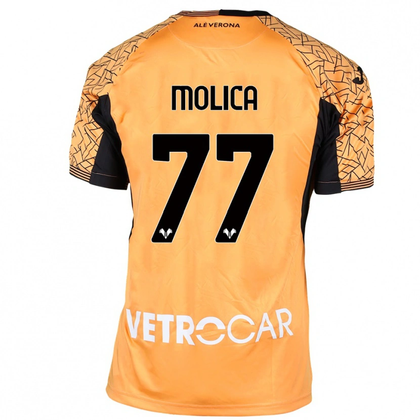Danxen Kinder Francesco Molica #77 Trikot Orange Schwarz Weiß Torwarttrikot 2025/26 Österreich