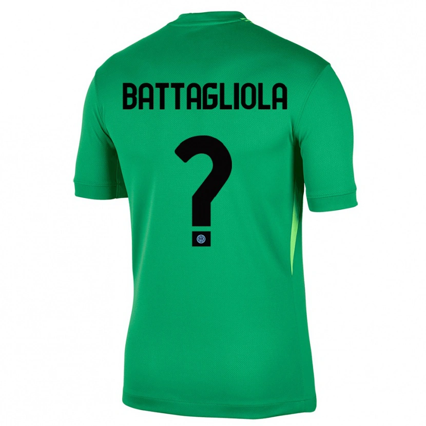 Danxen Kinder Lorenzo Battagliola #0 Trikot Hellgrün Schwarz Torwarttrikot 2025/26 Österreich