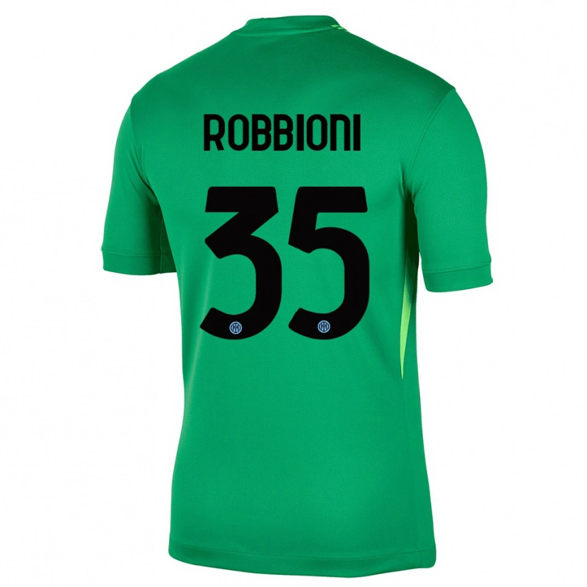 Danxen Kinder Matilde Robbioni #35 Trikot Hellgrün Schwarz Torwarttrikot 2025/26 Österreich
