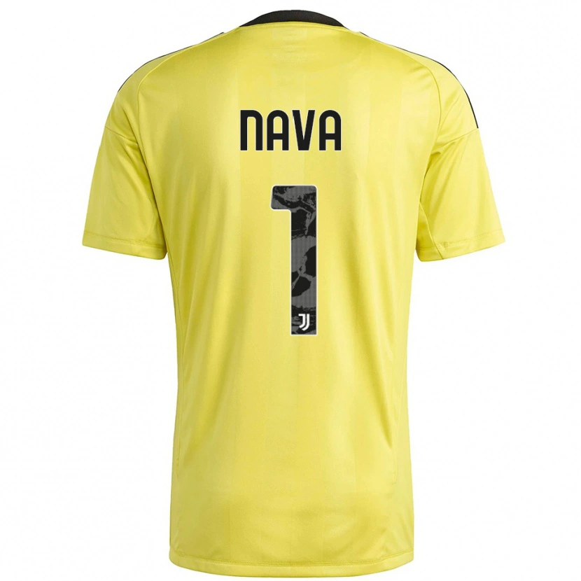 Danxen Kinder Sebastiano Nava #1 Trikot Gelb Weiß Torwarttrikot 2025/26 Österreich