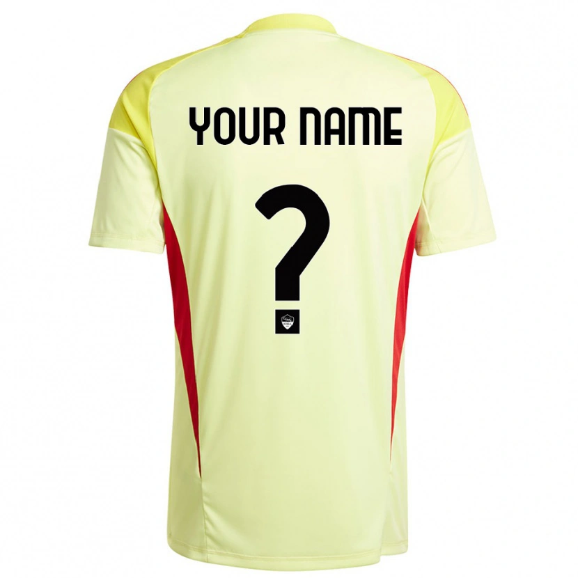 Danxen Kinder AS Roma Trikot Hellgelb Orange Torwarttrikot 2025/26 Österreich