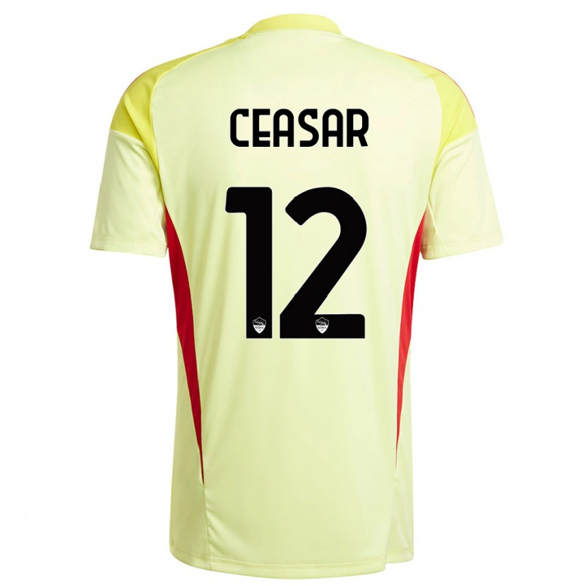 Danxen Kinder Camelia Ceasar #12 Trikot Hellgelb Orange Torwarttrikot 2025/26 Österreich