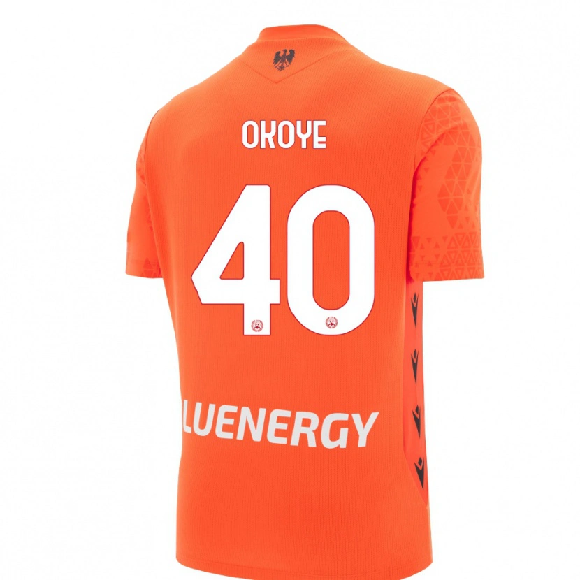 Danxen Kinder Maduka Okoye #40 Trikot Orange Rot Schwarz Torwarttrikot 2025/26 Österreich
