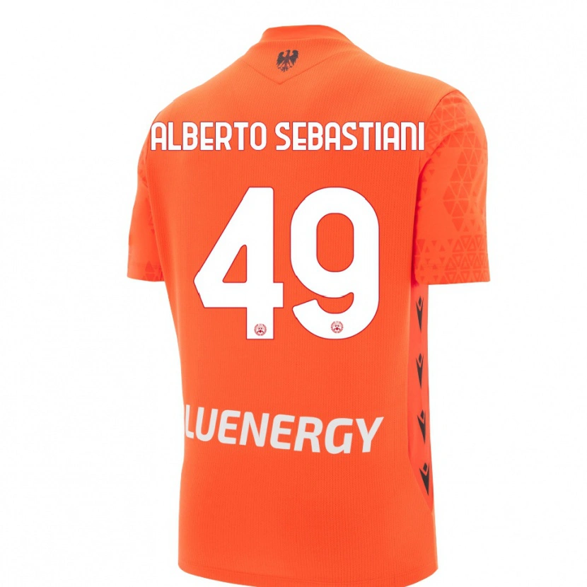 Danxen Kinder José Alberto Sebastiani #49 Trikot Orange Rot Schwarz Torwarttrikot 2025/26 Österreich