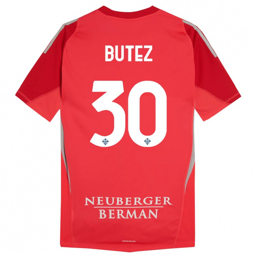 Danxen Kinder Jean Butez #30 Trikot Rot Grau Torwarttrikot 2025/26 Österreich