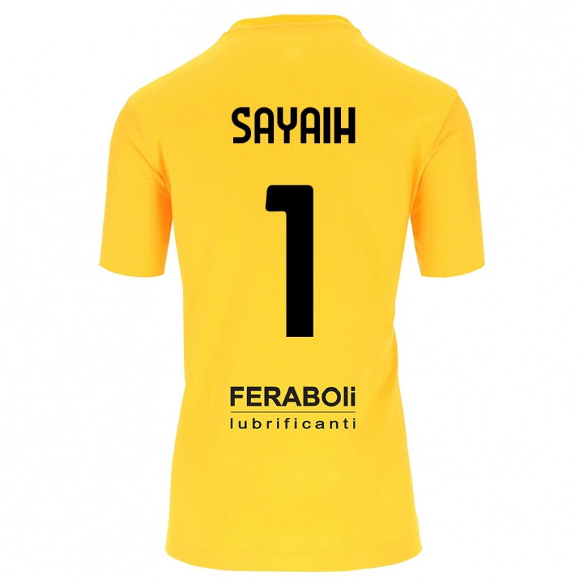 Danxen Kinder Ilyas Sayaih #1 Trikot Gelb Schwarz Torwarttrikot 2025/26 Österreich