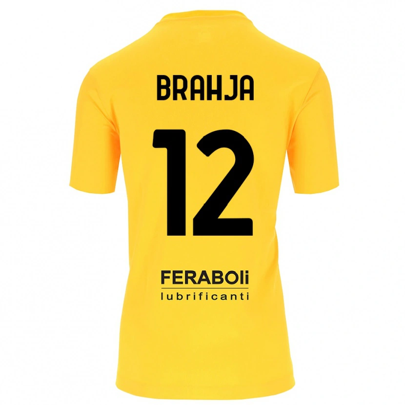 Danxen Kinder Thomas Brahja #12 Trikot Gelb Schwarz Torwarttrikot 2025/26 Österreich