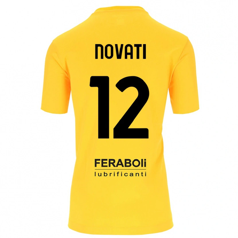 Danxen Kinder Lorenzo Novati #12 Trikot Gelb Schwarz Torwarttrikot 2025/26 Österreich
