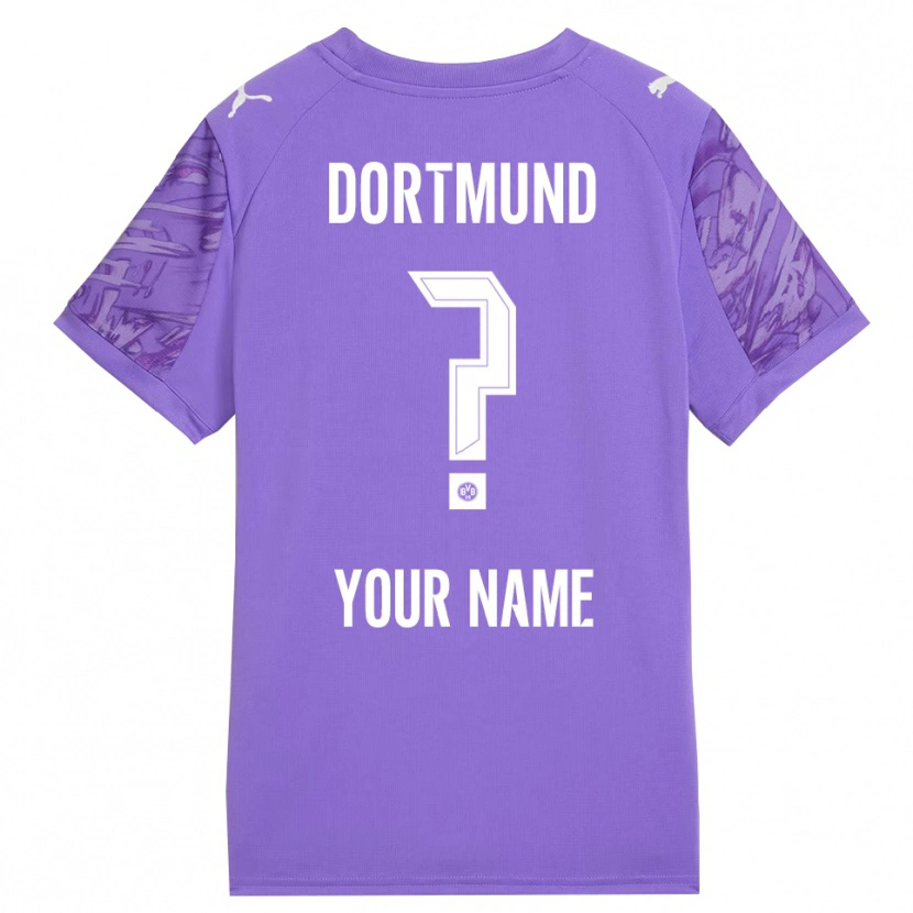 Danxen Kinder Borussia Dortmund Trikot Flieder Weiß Torwarttrikot 2025/26 Österreich