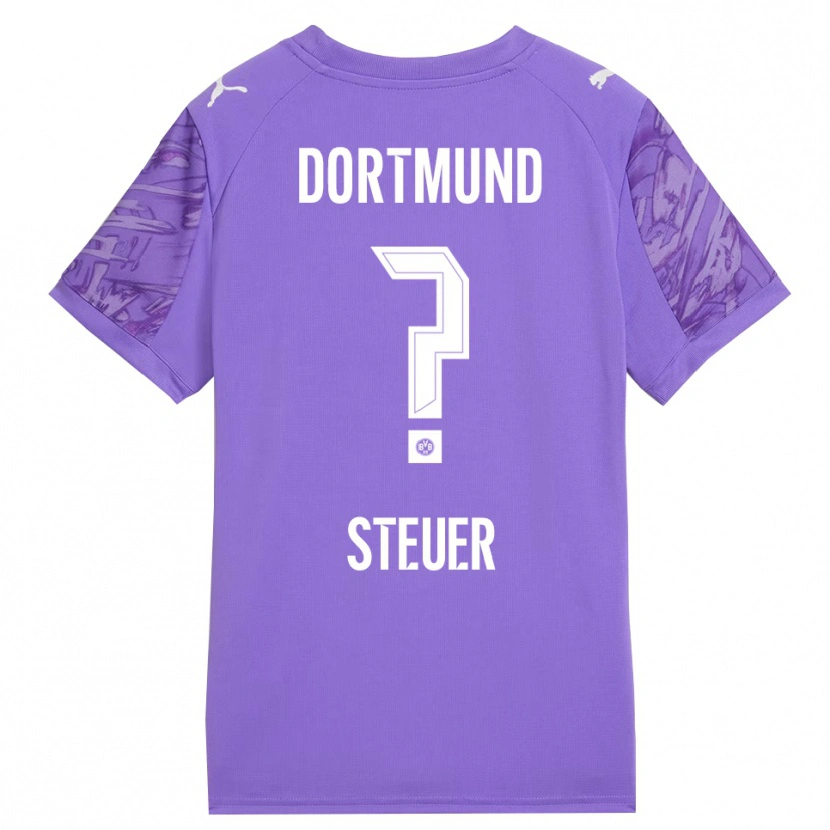 Danxen Kinder Etienne Steuer #0 Trikot Flieder Weiß Torwarttrikot 2025/26 Österreich