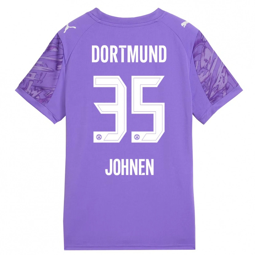 Danxen Kinder Marcel Johnen #35 Trikot Flieder Weiß Torwarttrikot 2025/26 Österreich