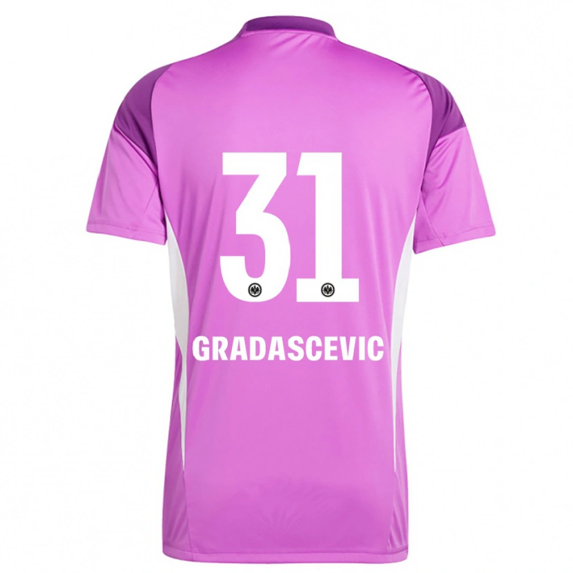 Danxen Kinder Meris Gradascevic #31 Trikot Flieder Weiß Torwarttrikot 2025/26 Österreich