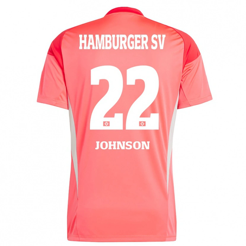 Danxen Kinder Emmanuel Johnson #22 Trikot Rot Orange Torwarttrikot 2025/26 Österreich