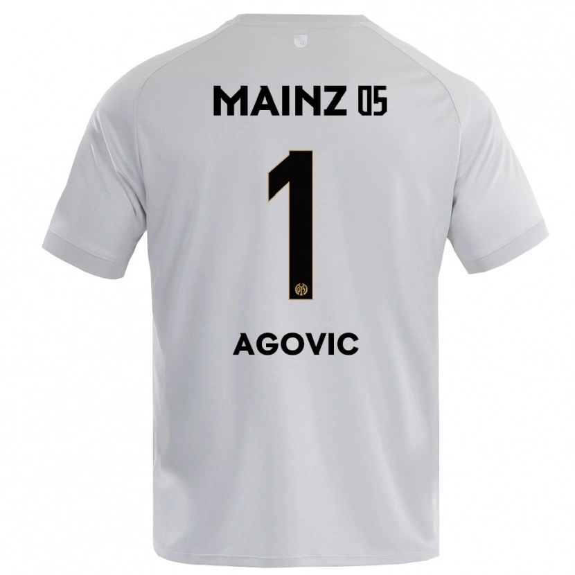 Danxen Kinder Daris Agovic #1 Trikot Hellgrau Blau Torwarttrikot 2025/26 Österreich