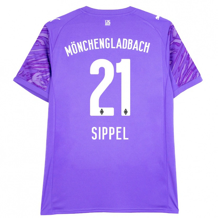 Danxen Kinder Tobias Sippel #21 Trikot Flieder Weiß Torwarttrikot 2025/26 Österreich