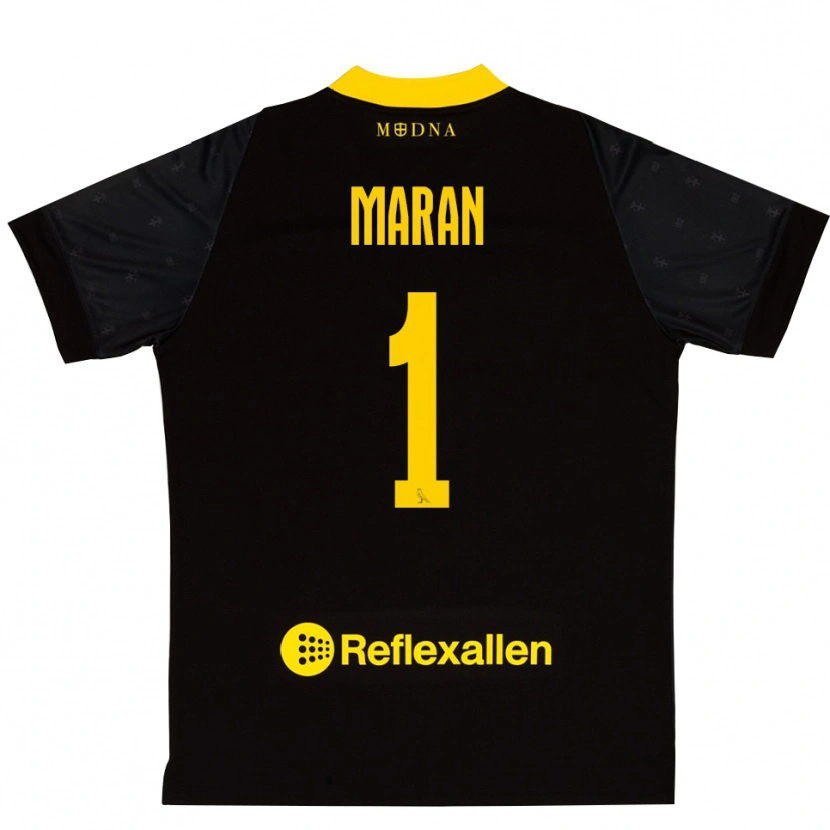Danxen Kinder Andrea Maran #1 Trikot Schwarz Gelb Torwarttrikot 2025/26 Österreich