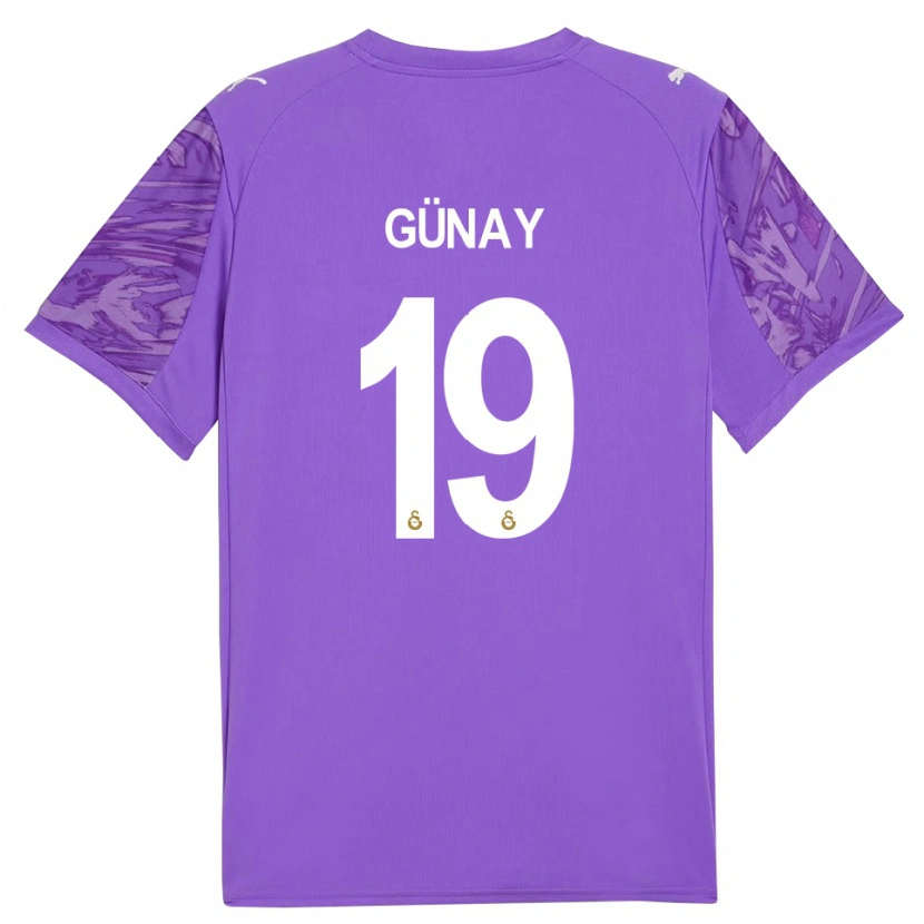Danxen Kinder Günay Güvenç #19 Trikot Lila Weiß Torwarttrikot 2025/26 Österreich
