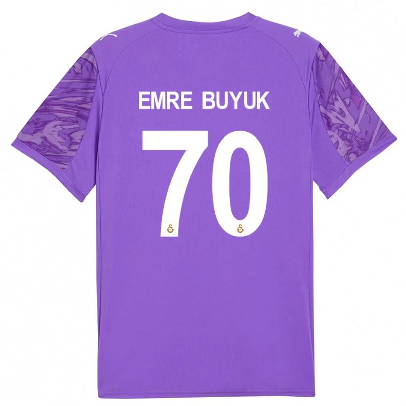 Danxen Kinder Enes Emre Büyük #70 Trikot Lila Weiß Torwarttrikot 2025/26 Österreich